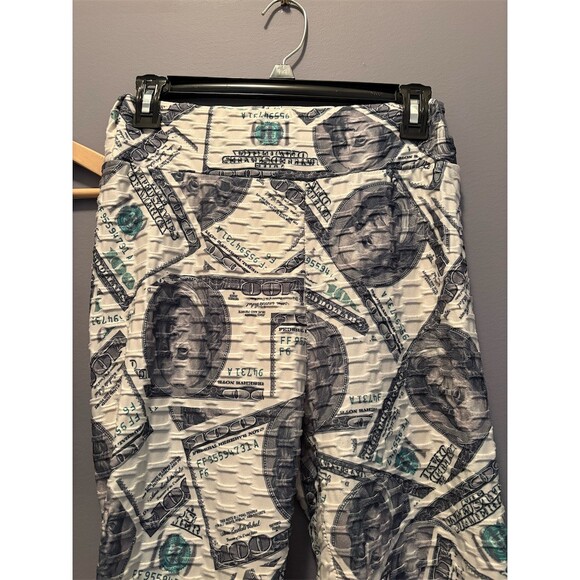 Elite Collection Workout Set Womens L Money Print Sports Bra & Leggings - Picture 3 of 6